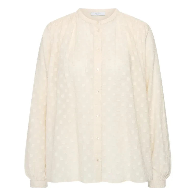 By Bar - Nyka Weave Organic Cotton Blouse | Ecru