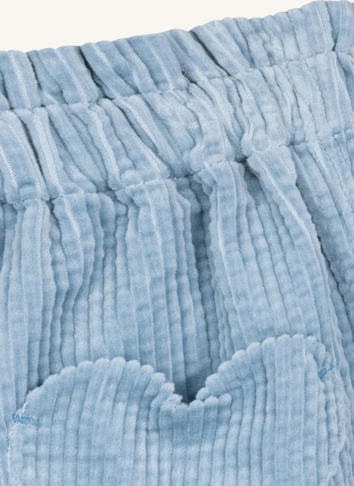 Bonton - Melanie Velvet Shorts | Light Blue