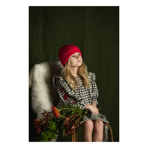 Babe & Tess - Wool Alpaca Beanie | Magenta