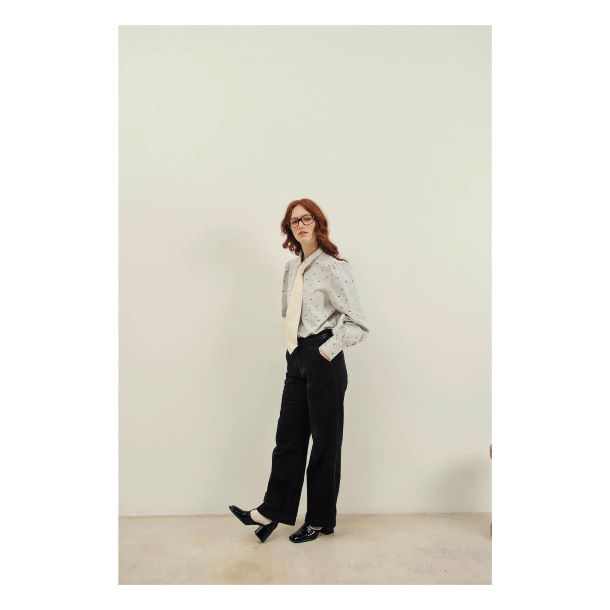 Emile et Ida - Canelle Velvet Pants | Black