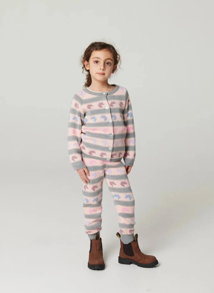 Copenhagen Colors - Organic Cotton Unicorn Jogger Pants | Gray