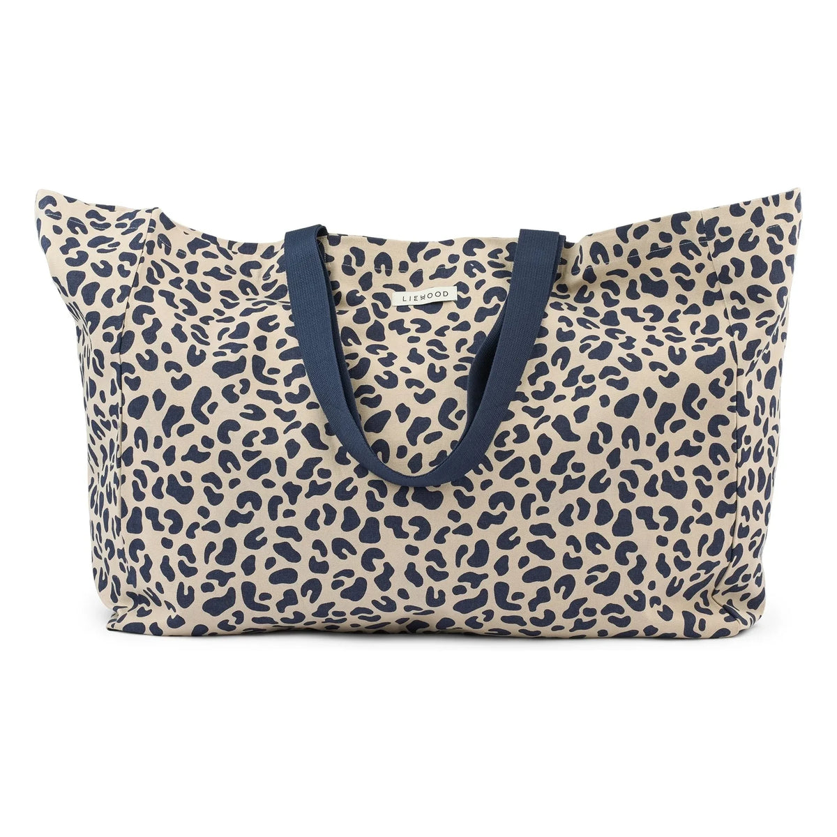 Liewood - Leopard Print Maxi Tote Bag Organic Cotton | Beige