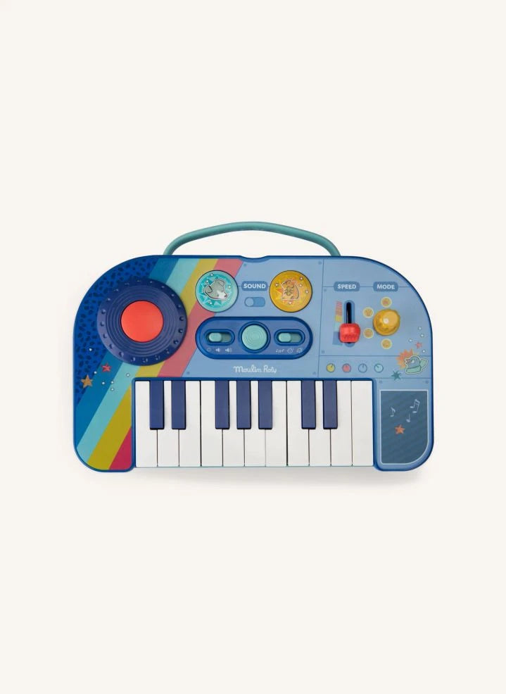 Moulin Roty - Synthesizer Piano - Puce & Pilou | Blue