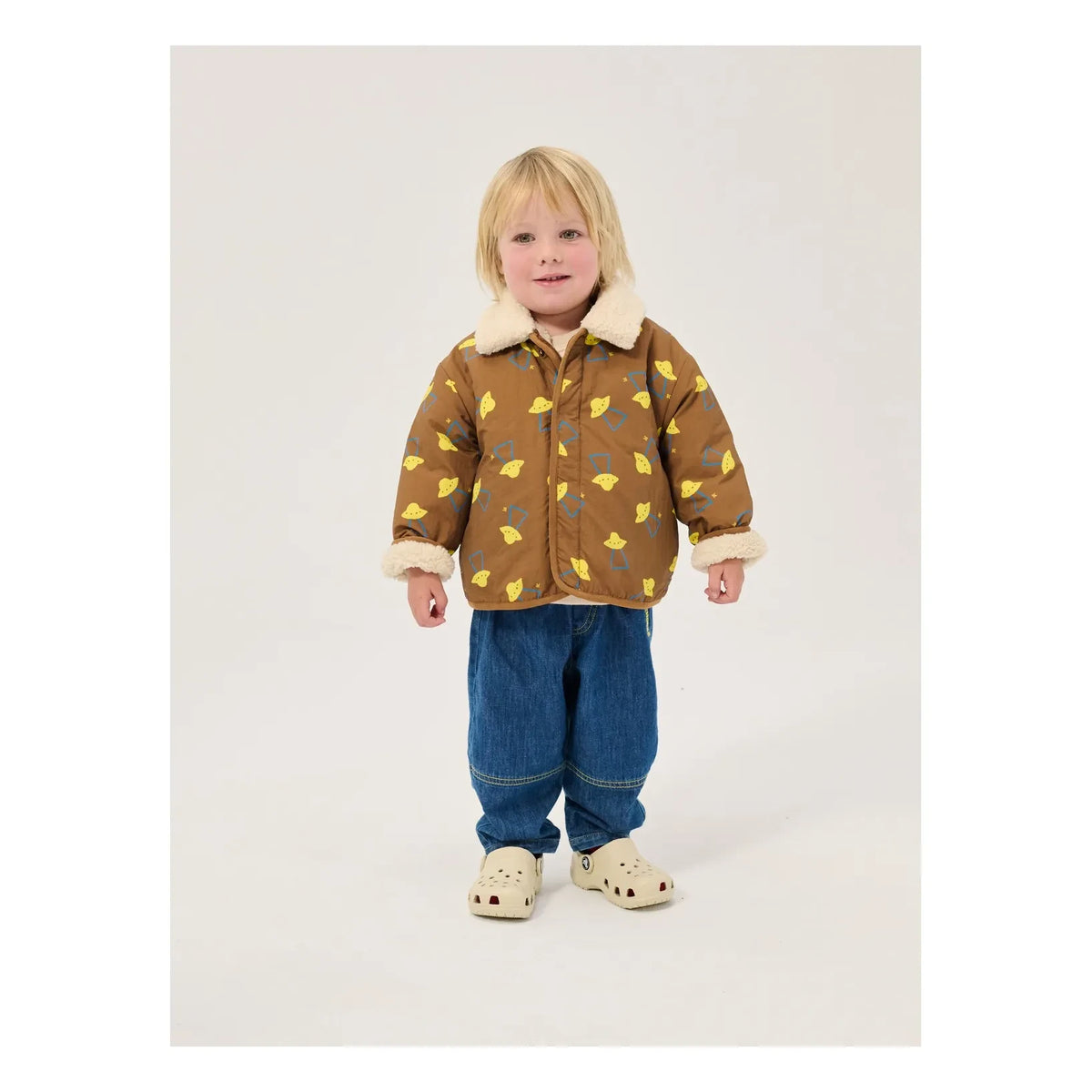 Bobo Choses - Baby Reversible Sherpa Jacket Made from Recycled Fibers | Brown