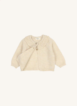 Búho - Lurex Cardigan | Beige