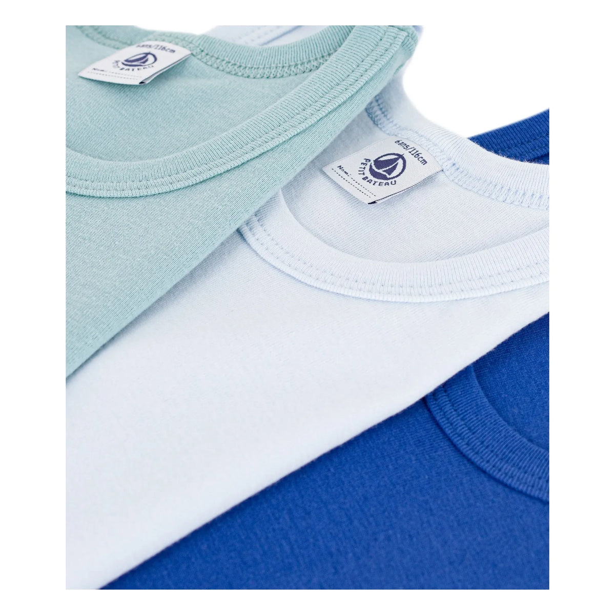 Petit Bateau - 3-Pack Organic Cotton Tank Top Set | Blue