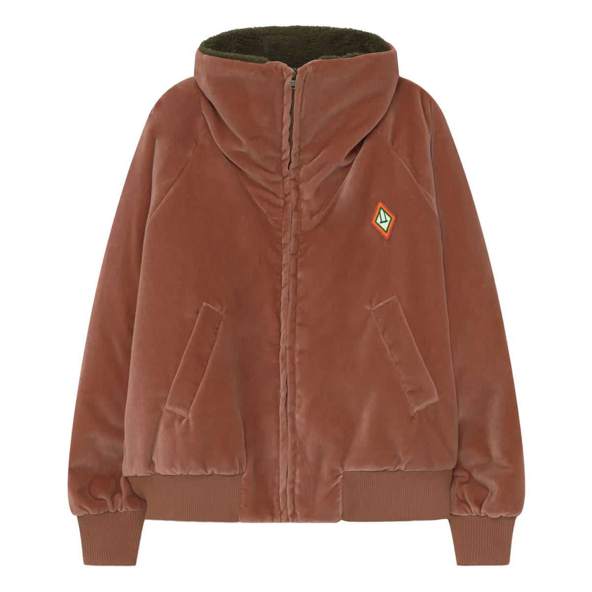 The Animals Observatory - Tiger Velvet Jacket | Dusty Pink