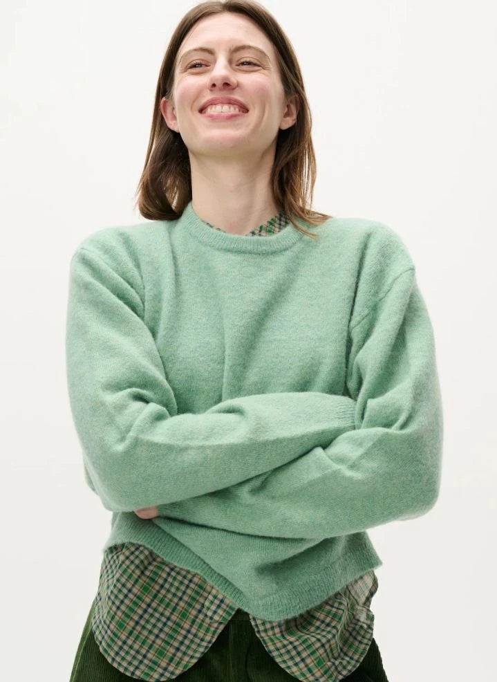 Leon & Harper - Madrid Alpaca Sweater | Pistachio green
