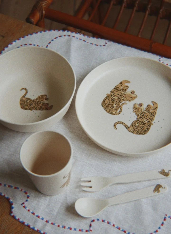 Konges Sløjd - Tiger Dinner Set | Beige