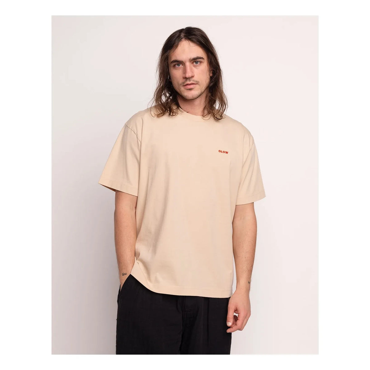 Olow - Creative Cotton T-Shirt | Cream