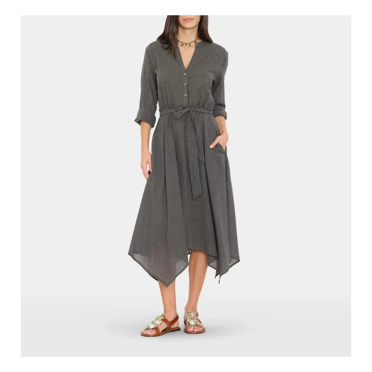 Xirena - Jaye Cotton Dress | Gray