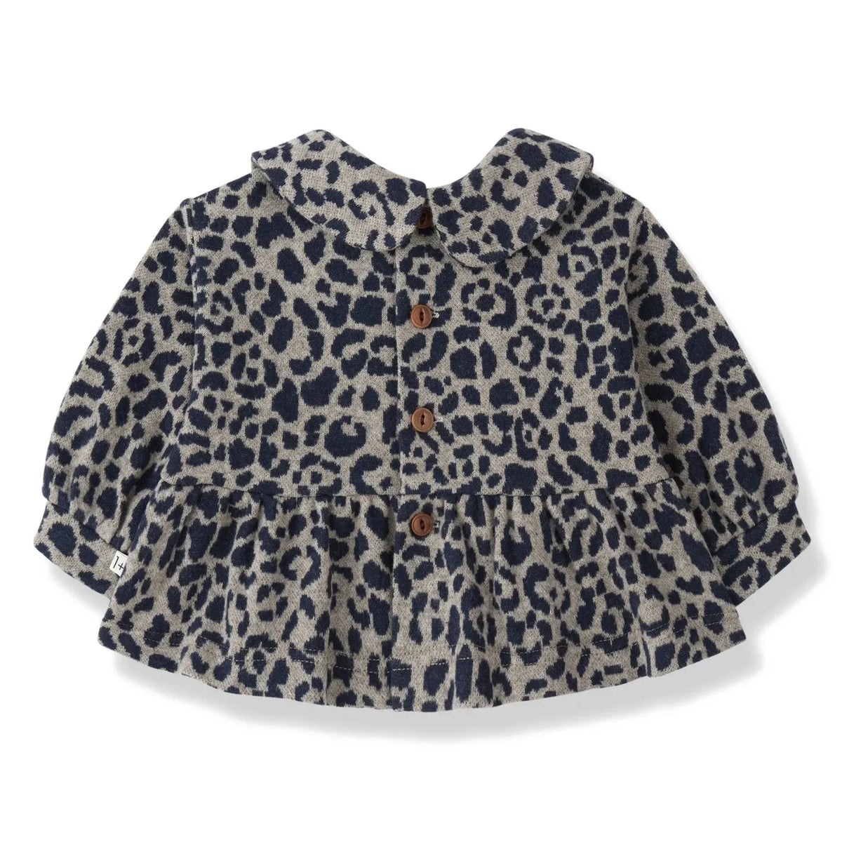 1+ in the family - Ferrara Leopard Polar Blouse | Dark Blue