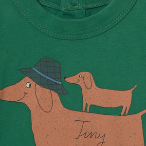 Tinycottons - Organic Cotton Baby Dog T-Shirt | Green