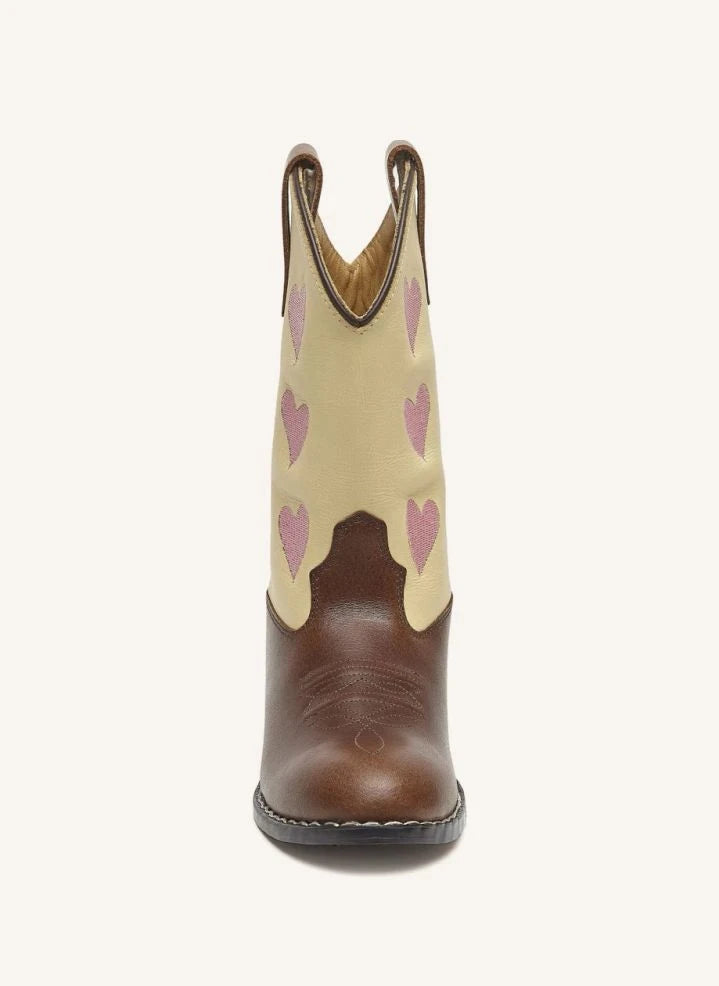 Bootstock - Hearts Cowboy Boot | Brown