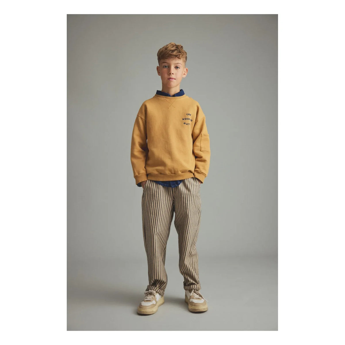 Cozmo - Striped Trousers | Beige