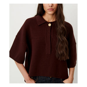 Sessùn - Rigel organic cotton polo shirt | Plum