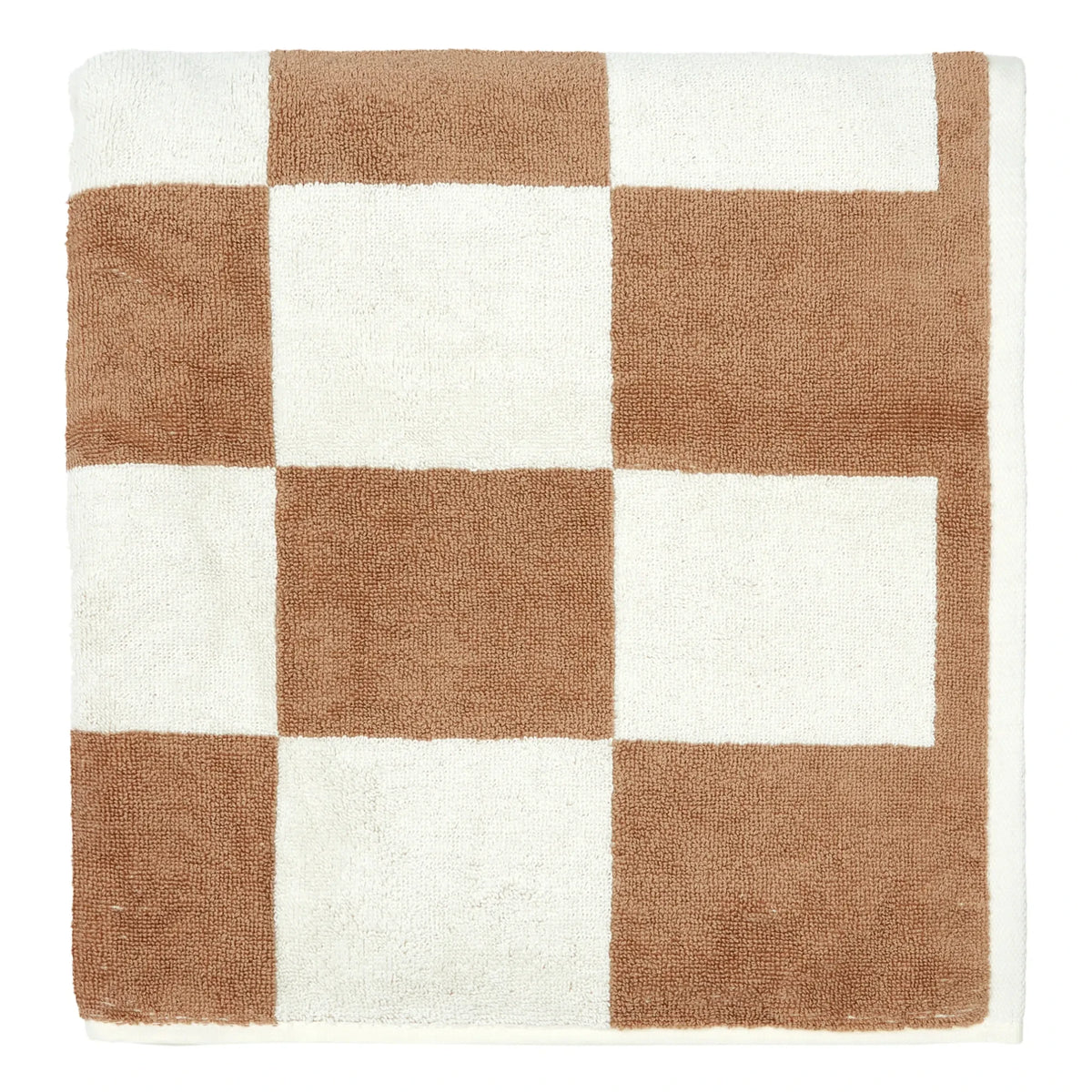 Hay - Check Bath Towel | Capuccino