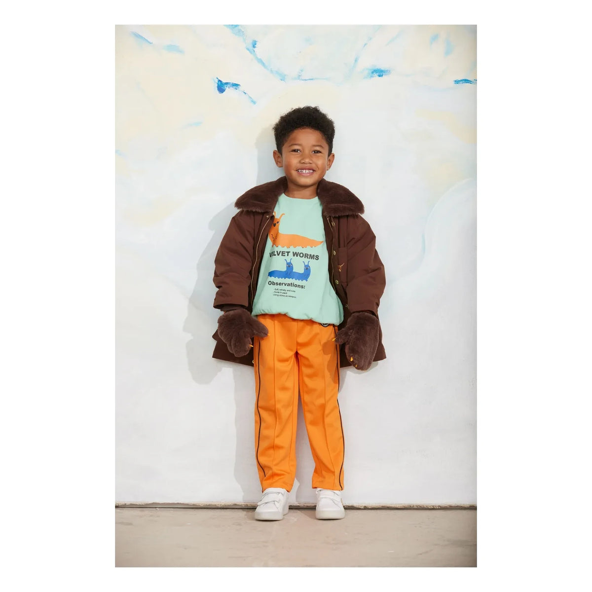 Mini Rodini - Recycled Fiber Dog Parka | Brown