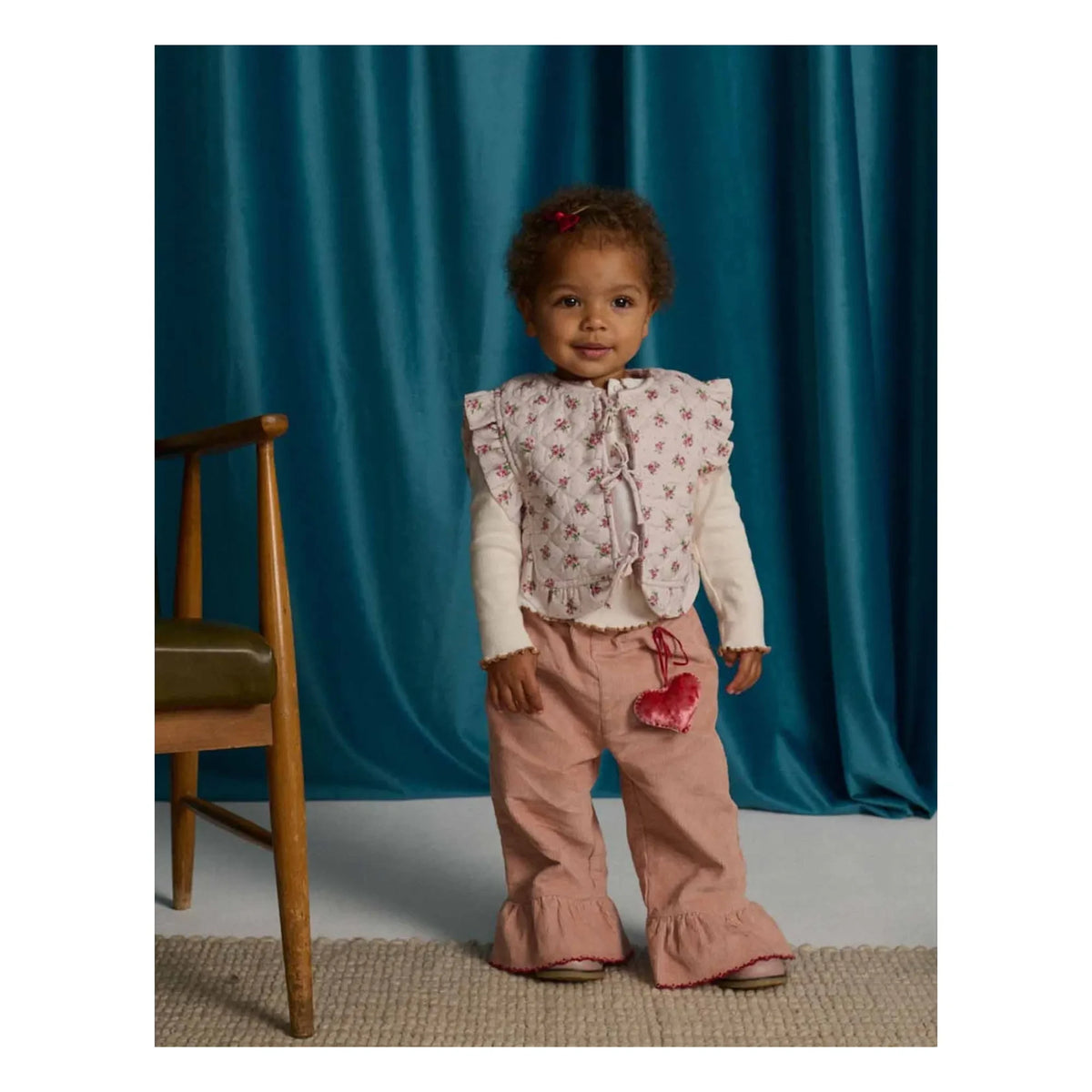 Gingersnaps - Hilda Fleuri Quilted Vest | Pale Pink
