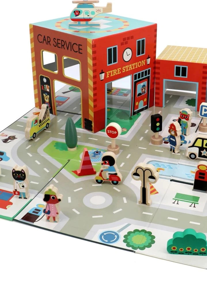 Vilac - Road set and rescue accessories - Ingela P. Arrhenius