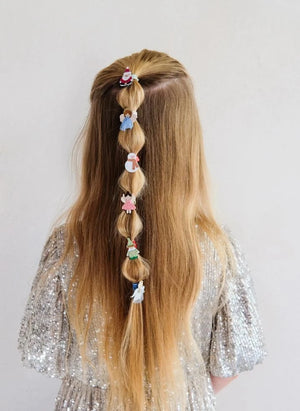 Mimi & Lula - 6-piece Cute Character Hair Clip Set | Ecru