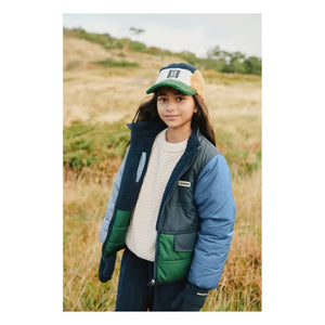 Liewood - Franka Reversible Sherpa Style Jacket Made from Recycled Fibers | Navy