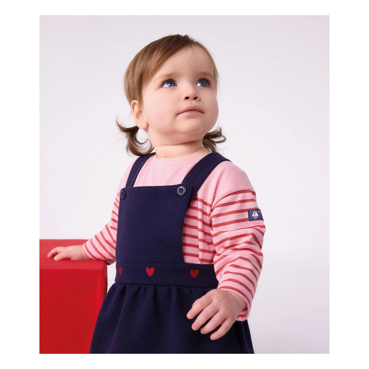 Petit Bateau - Striped Marinière T-Shirt Organic Cotton Baby | Pink