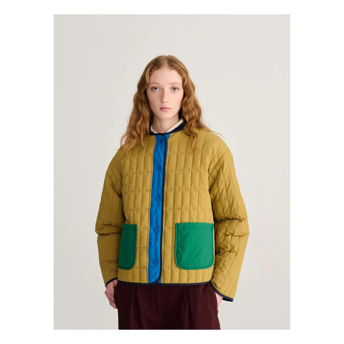 Bobo Choses - Color Block Reversible Jacket | Brown