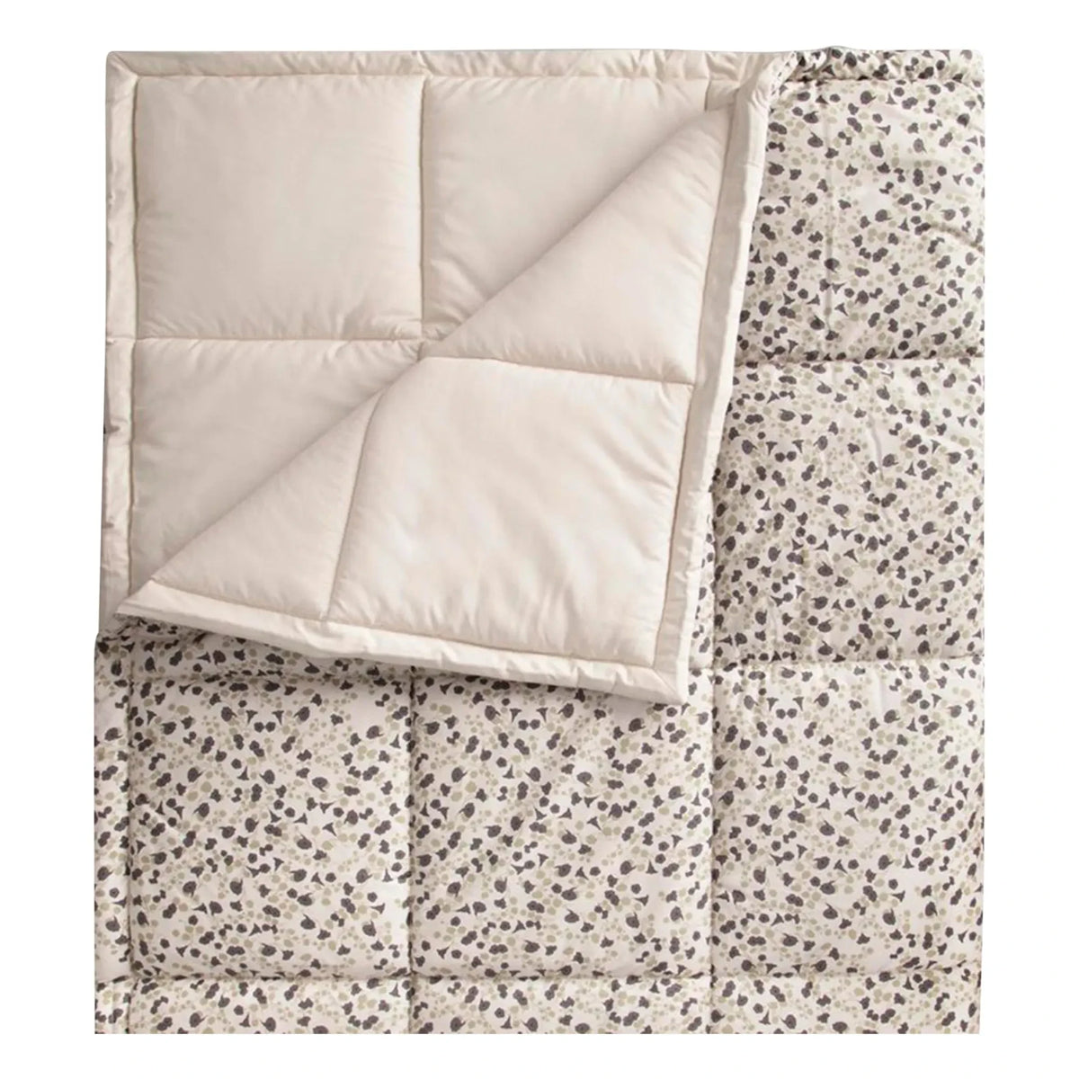 garbo&friends - Imperial Cress Cotton Percale Quilted Blanket | Grey