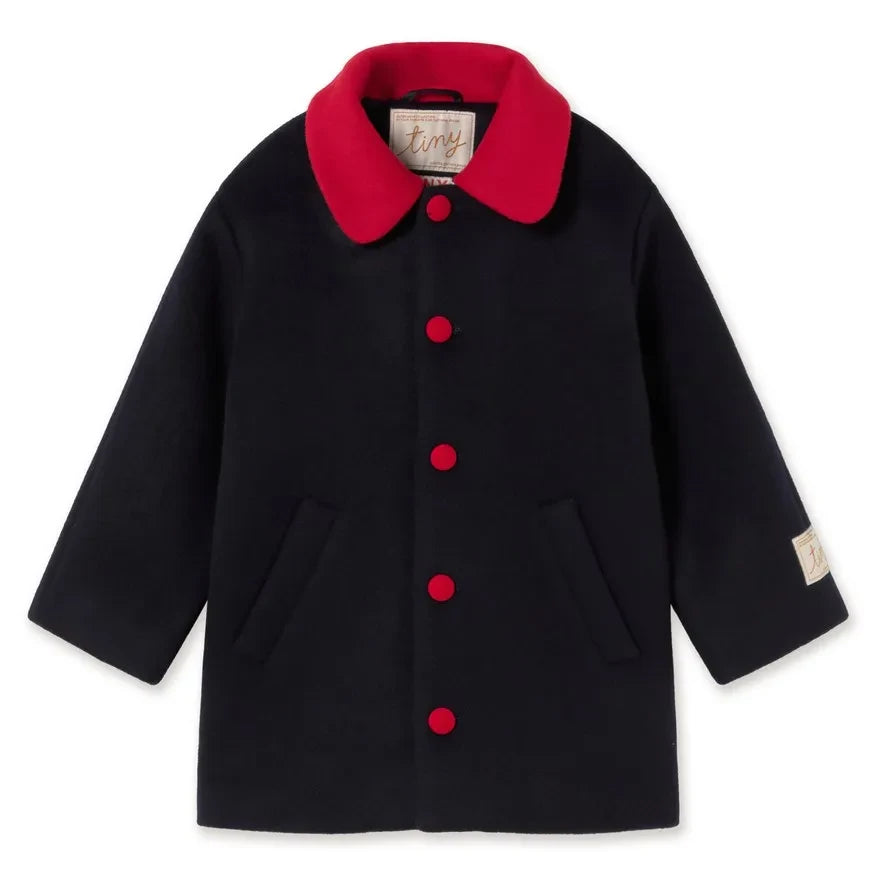 Tinycottons - Wool Coat | Dark Blue