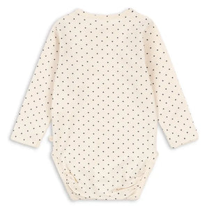 Konges Sløjd - Basic Polka Dot Organic Cotton Bodysuit | Ecru
