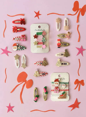 Rockahula Kids - 2-Pack Sparkly Snowflake Clip Set | Light Pink