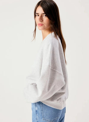 American Vintage - Baptown Cotton Sweatshirt | Grey melange