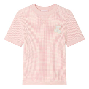 Bonpoint - Melie Organic Cotton Short Sleeve Sweater | Pink