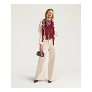 Momoni - Aoki Bis Cotton Trousers | Cream