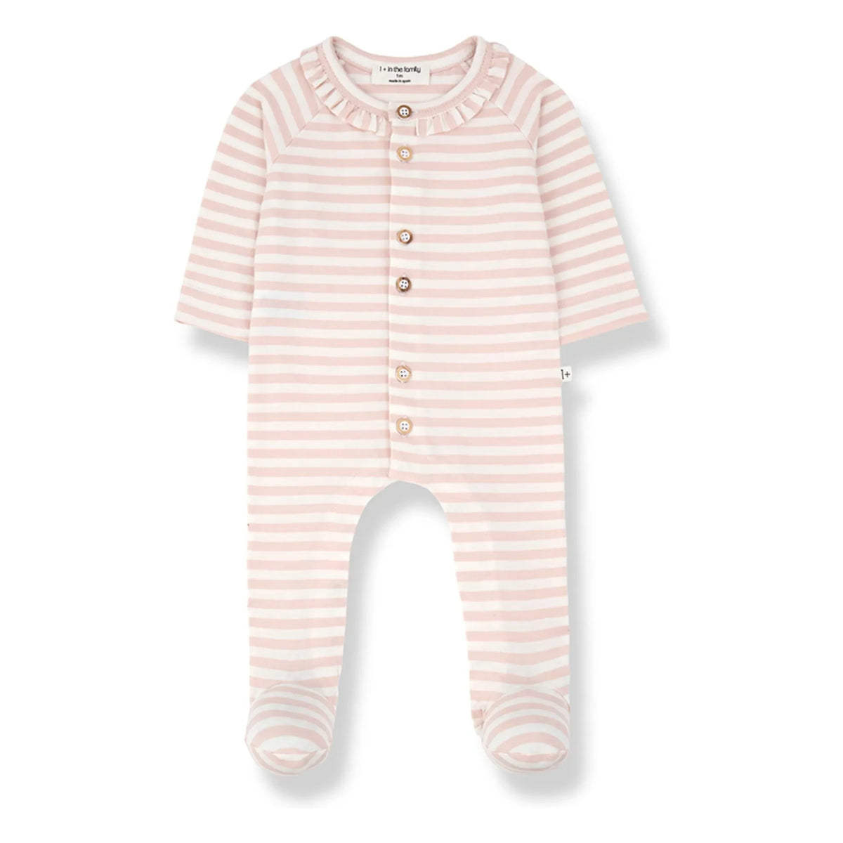 1+ in the family - Camila Striped Pajamas | Beige pink