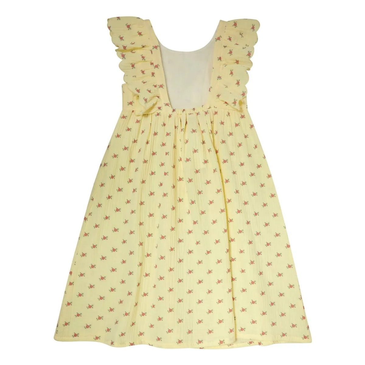Tocoto Vintage - Fleurs Volants Dress | Yellow