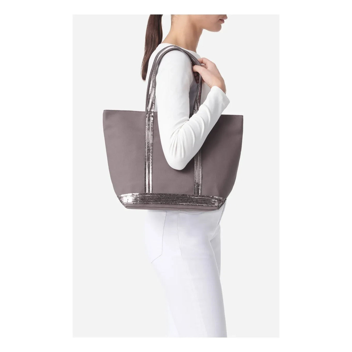 Vanessa Bruno - Zippered Tote M | Charcoal Gray