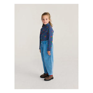 Bobo Choses - Organic cotton floral patterned turtleneck | Navy