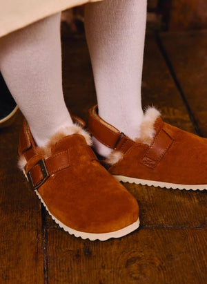 Bonton - Lined Slippers | Camel