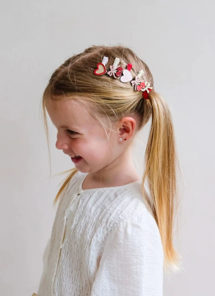 Mimi & Lula - 8-Pack Cherry Hair Clips | Pink