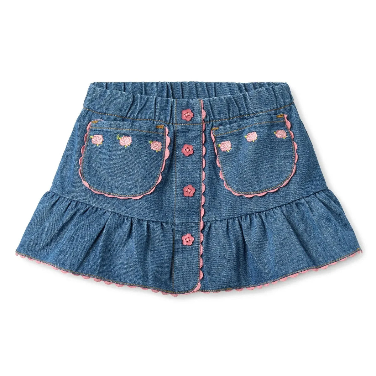 Flöss - Monique Denim Skirt | Blue
