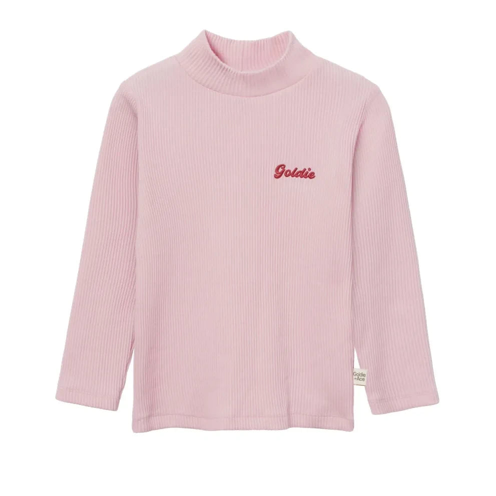 Goldie + Ace - Goldie Ribbed Turtleneck Sweater | Pink