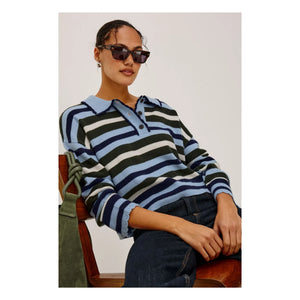 Rails - Striped Polo Delora | Blue