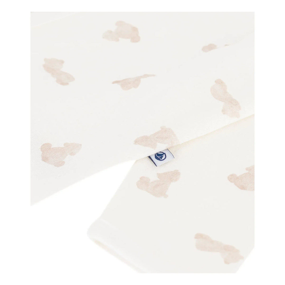 Petit Bateau - Sleep Well Teddy Bear Pajamas Organic Cotton Tubic | White