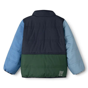 Liewood - Franka Reversible Sherpa Style Jacket Made from Recycled Fibers | Navy