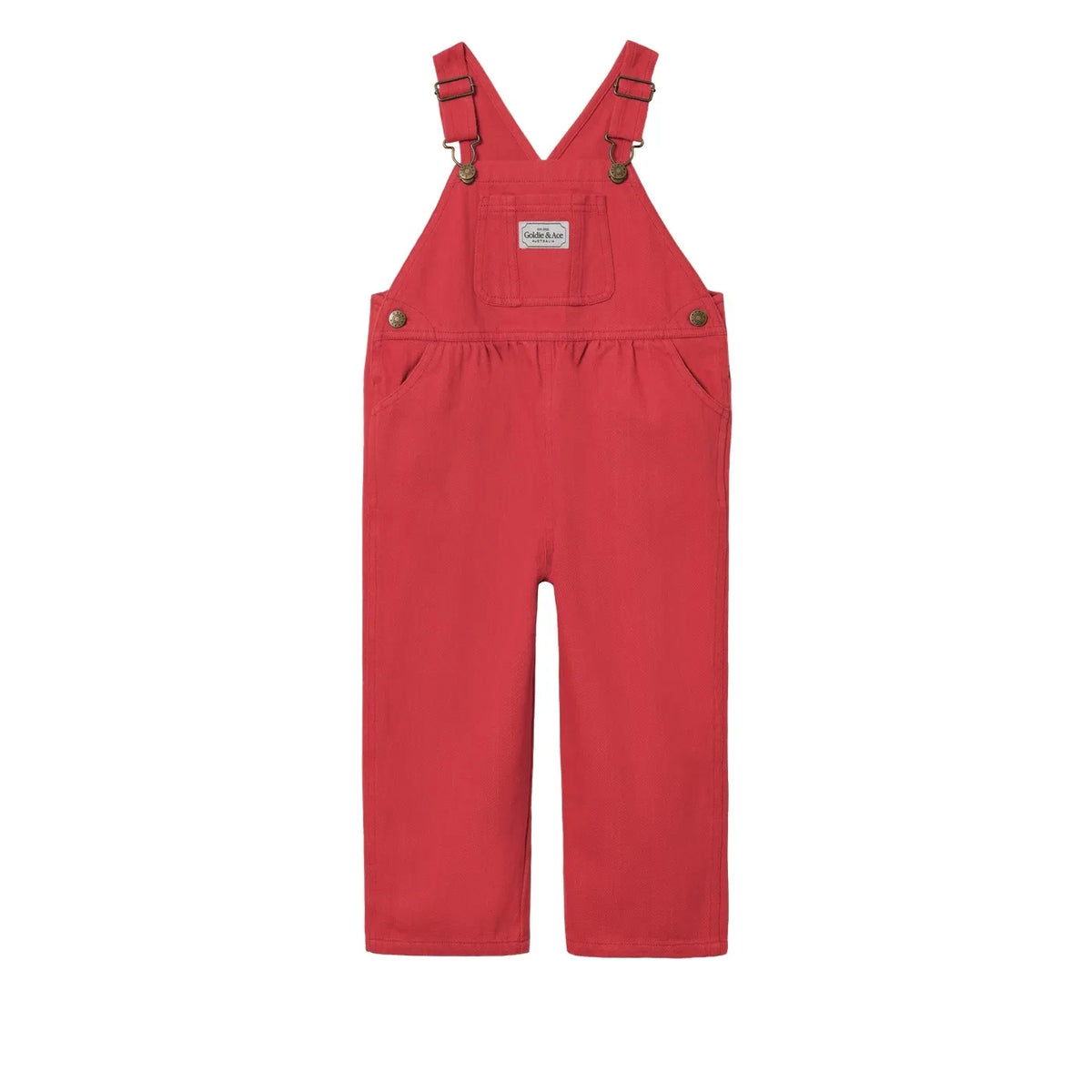 Goldie + Ace - Austin Denim Overalls | Red