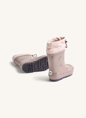 Wheat - Thermo Fleurs Rain Boots | Dust Pink