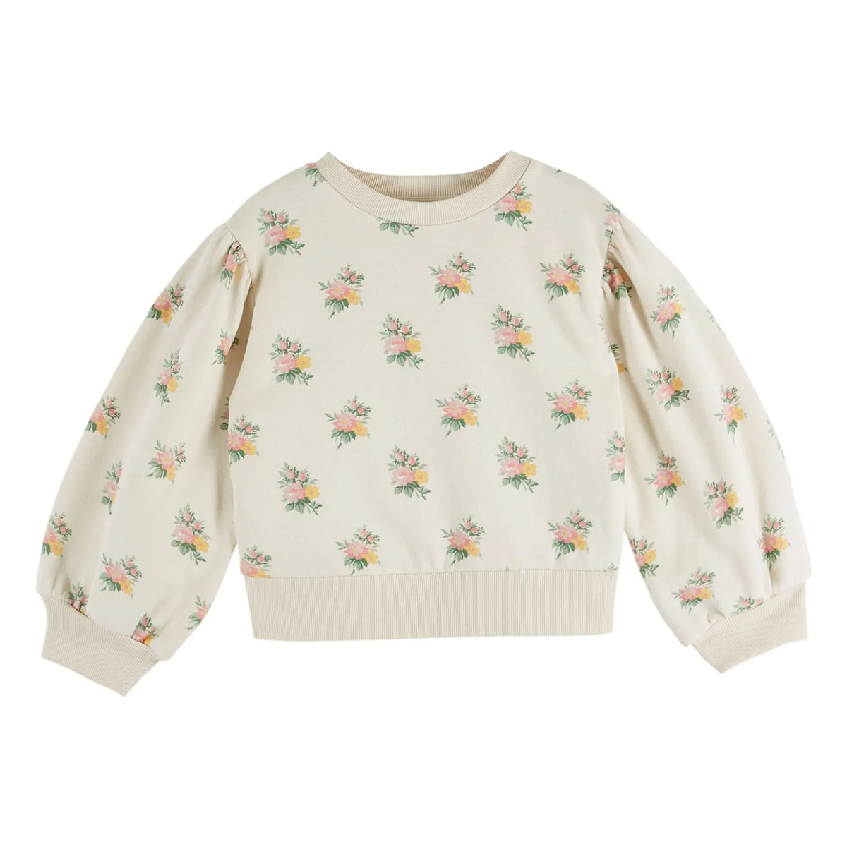Emile et Ida - Organic cotton floral sweatshirt | Ecru