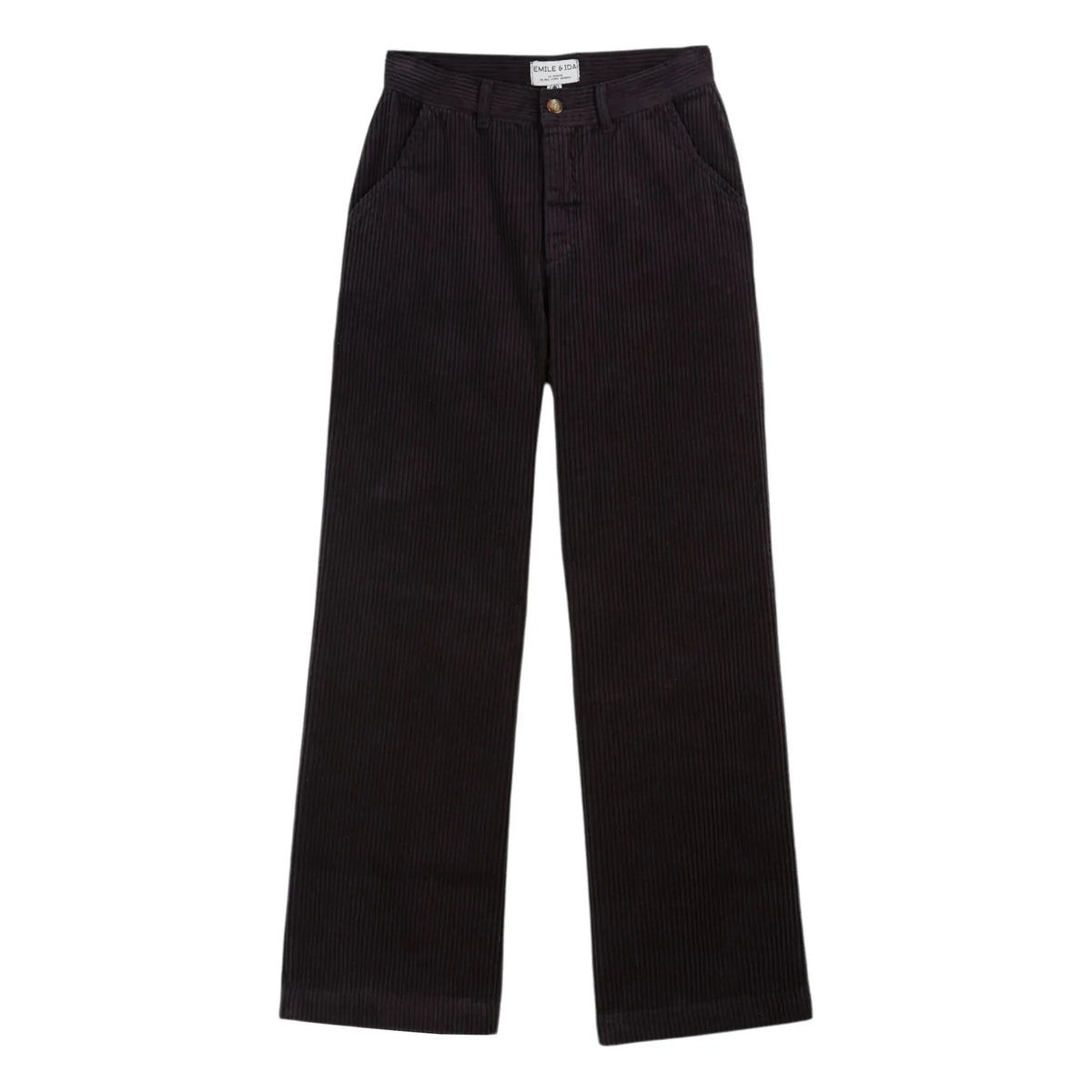 Emile et Ida - Canelle Velvet Pants | Black
